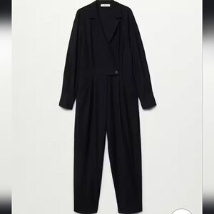 NWT Mango Wrap neckline jumpsuit Size Small
